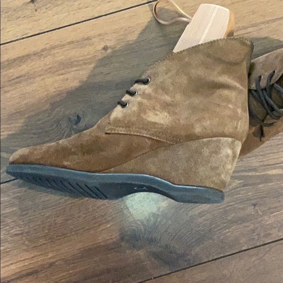 The Flex Suede Wedge Booties - Picture 4 of 8